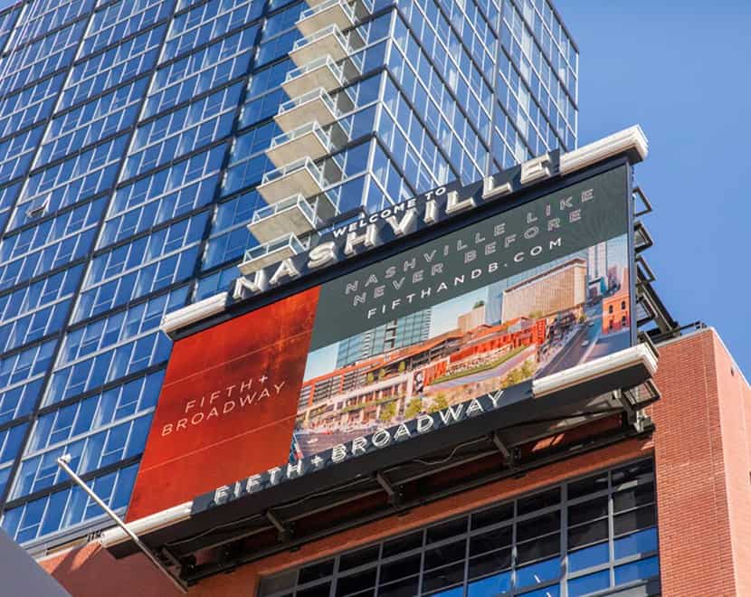 5th + Broadway Billboards in Nashville