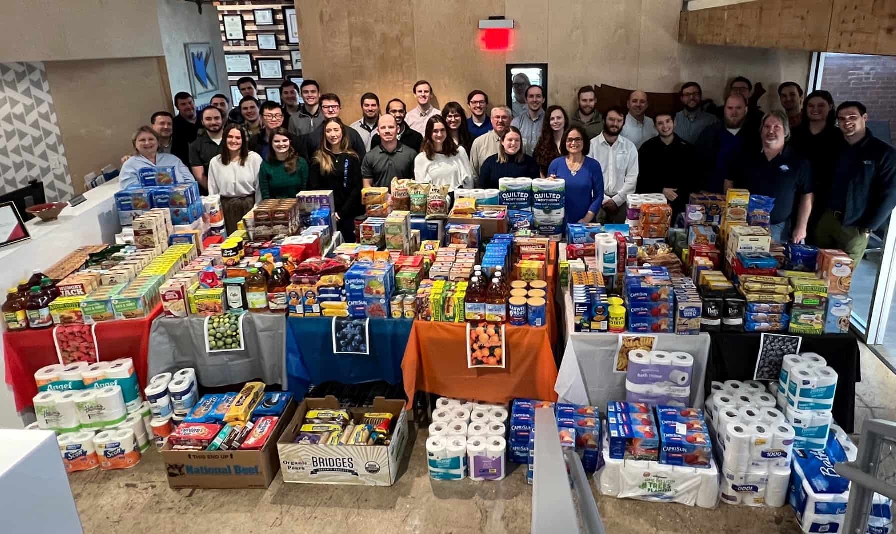 M+K Participates in Mattie Dixon Food Drive